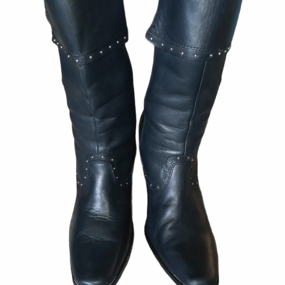 Harley Davidson calf length heeled boots - Picture 2 of 5